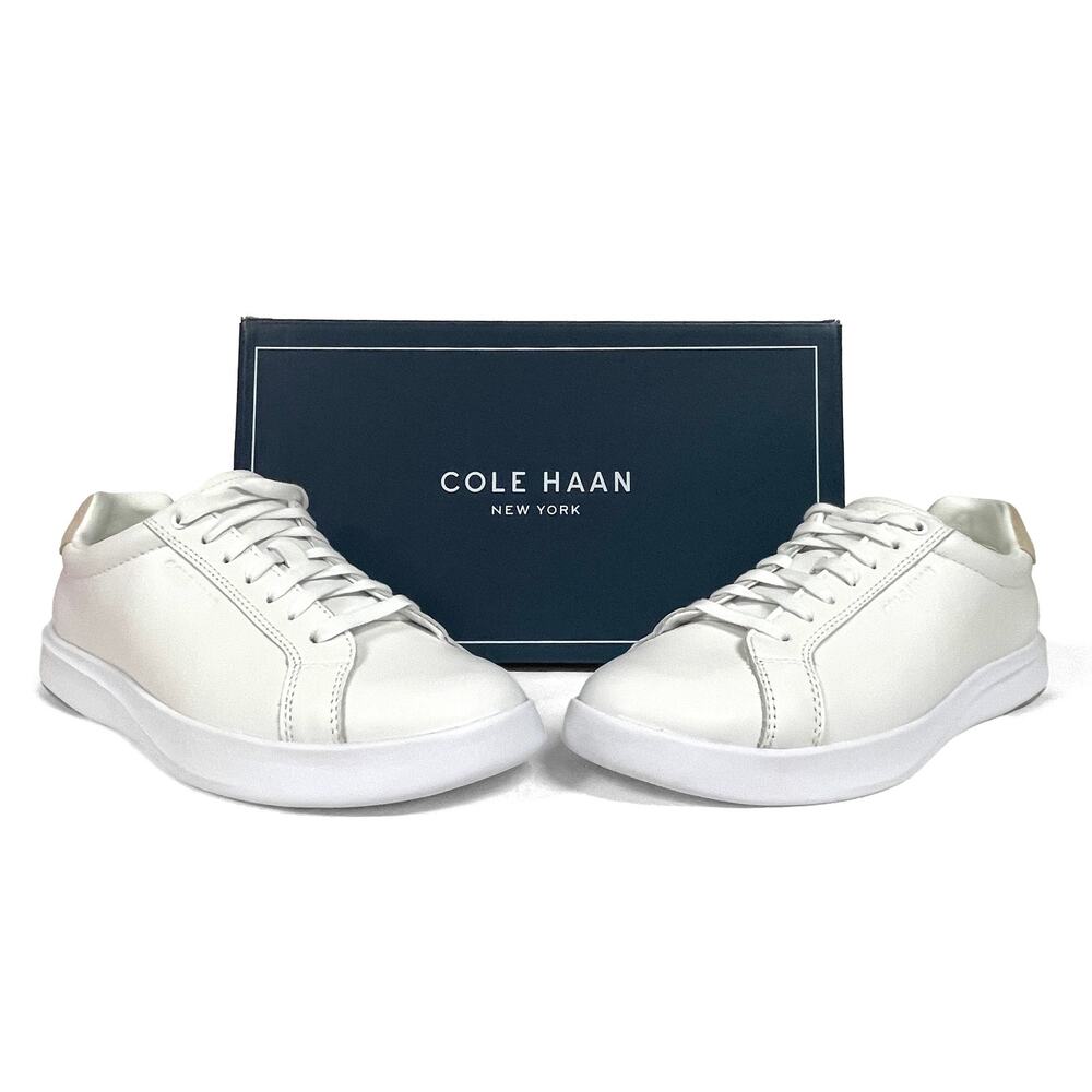 Cole Haan Women’s Grand Crosscourt Tennis Shoes Sz 10 Fits 9.5 New White Leather